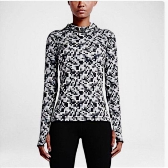 Nike Pro Dri-fit Long-sleeve Pullover Hoodie Activewear Sport Top Workout XS - Picture 6 of 6